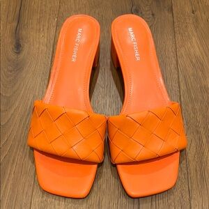Marc Fisher Women's Orange Slide Sandals